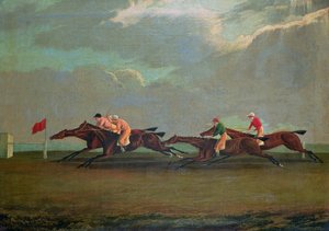 Racing i Cheltenham, 1826 af English School